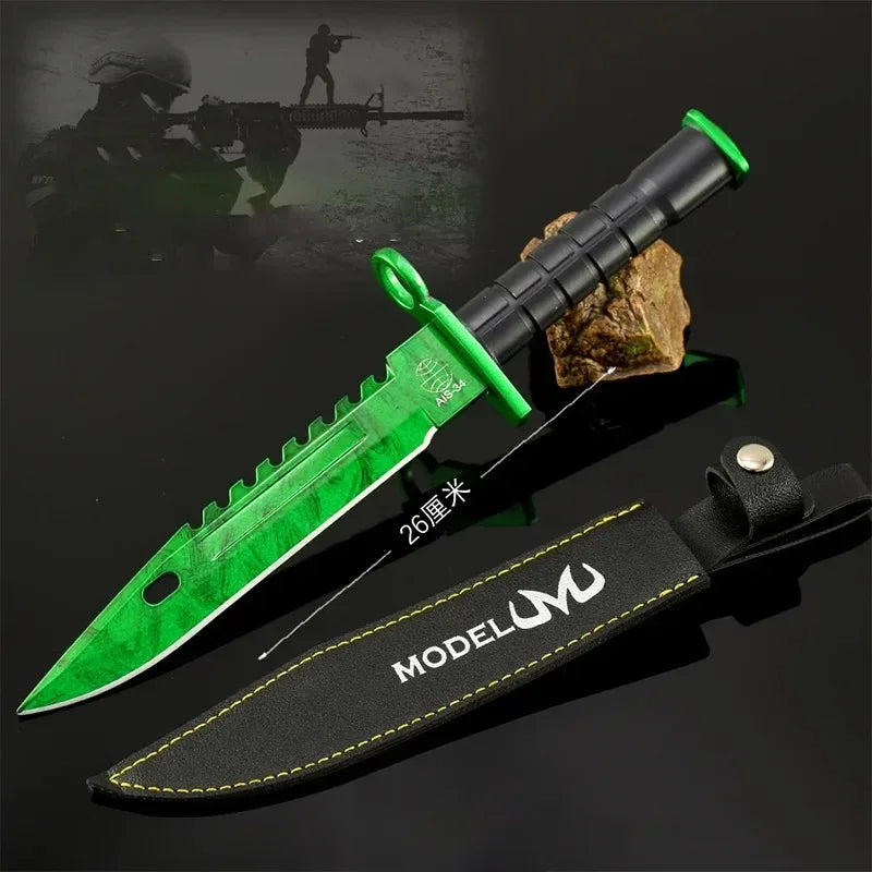 M9 Bayonet Gamma Doppler Emerald with sheath