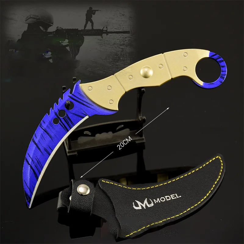 Talon | Doppler Sapphire with sheath and display stand